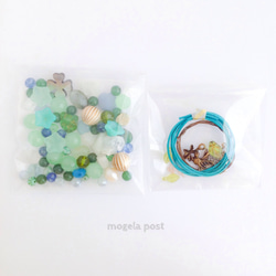 【限定SALE!】天然石&ビーズmix♡healing green color 2枚目の画像