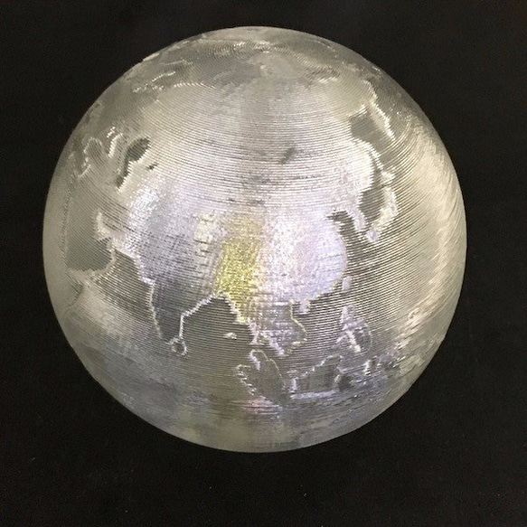 LED 照明つき 「かる～い地球儀」 直径 8 cm (Globe08) 2枚目の画像