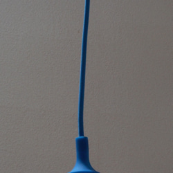 LED シャンデリア電球 と 超小形 3D 印刷透明シェード つきペンダント・ライト #10012 3枚目の画像