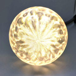 直径 9 cm フィボナッチ模様つきボールランプ (100 V 5 W 電球色 LED 電球 白熱灯 30 W 相当) 3枚目の画像
