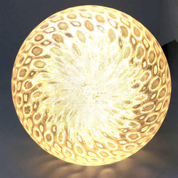 直径 12 cm フィボナッチ模様つきボールランプ (100 V 9 W 電球色 LED 電球 白熱灯 30 W 相当) 4枚目の画像