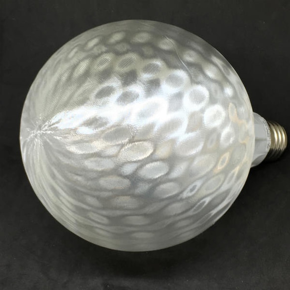 直径 12 cm フィボナッチ模様つきボールランプ (100 V 9 W 電球色 LED 電球 白熱灯 30 W 相当) 5枚目の画像