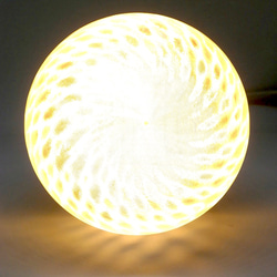直径 10 cm フィボナッチ模様つきボールランプ (100 V 8 W 電球色 LED 電球 白熱灯 60 W 相当) 2枚目の画像