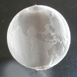 3Dデザイン かる～い 3D 印刷 地球儀 (おしゃれなミニ透明インテリア，直径 2～6 cm 4枚目の画像