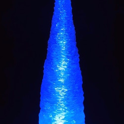まっすぐな氷柱形 おしゃれなつらら形3Dデザインランプ  8色/多色 LEDキャンドルライト (テーブルランプ)C00 6枚目の画像