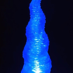 うねった氷柱形 おしゃれなつらら形3Dデザインランプ  8色/多色 LEDキャンドルライト (テーブルランプ)C01 6枚目の画像