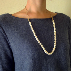 cotton pearl ネックレス“ no.03” 5枚目の画像