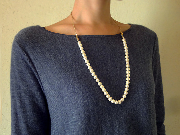 cotton pearl ネックレス“ no.03” 5枚目の画像