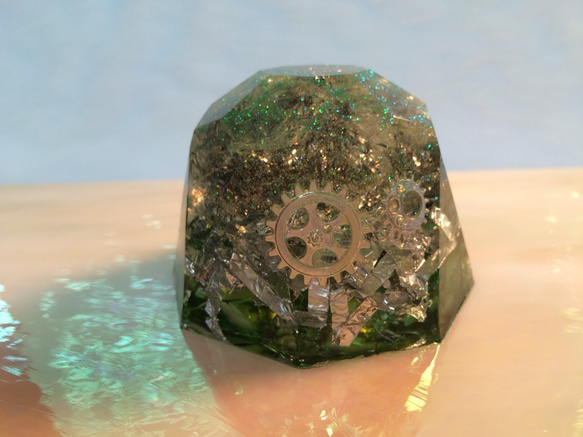 ダイヤモンドオルゴナイト Ｌ グリーン 2枚目の画像