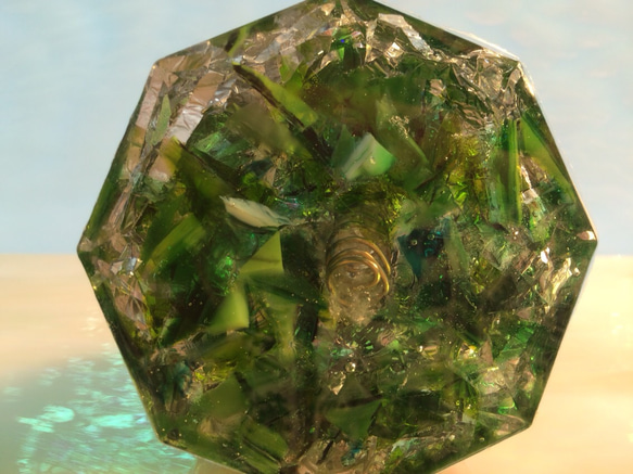 ダイヤモンドオルゴナイト Ｌ グリーン 4枚目の画像