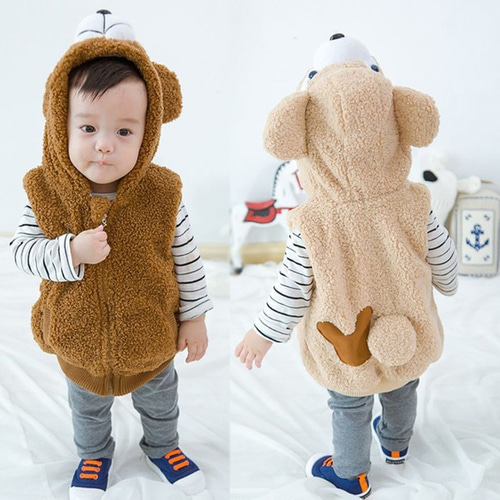 2278 ハロウィン 衣装 子供 キッズ ベビー フード付ベスト ダッフィー