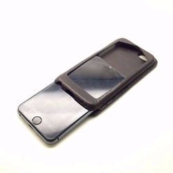 【送料無料】iPhone6/6s用レザーカバー ケース チョコ 4枚目の画像