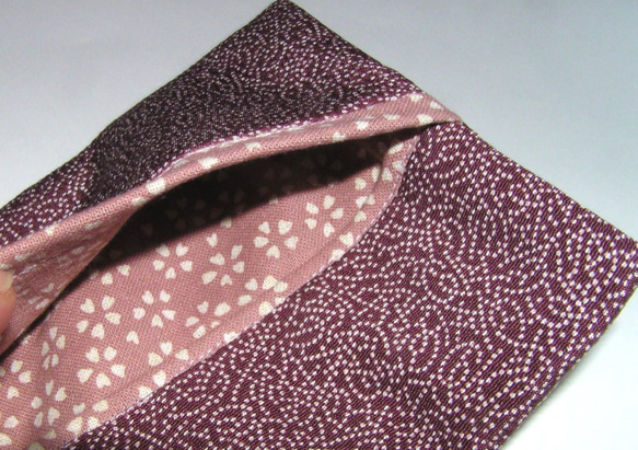 絹と木綿のティッシュケース  江戸小紋 2枚目の画像