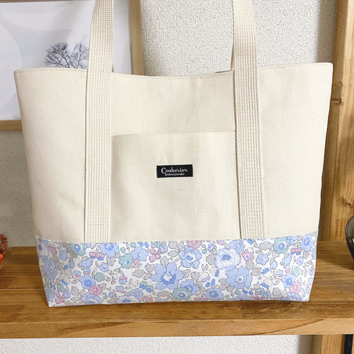 〈65〉oko様　ハンドメイド リバティ オーダー トートバッグ アリス 再販【オーダーメイド】イニシャルトートバッグ Flower Garden