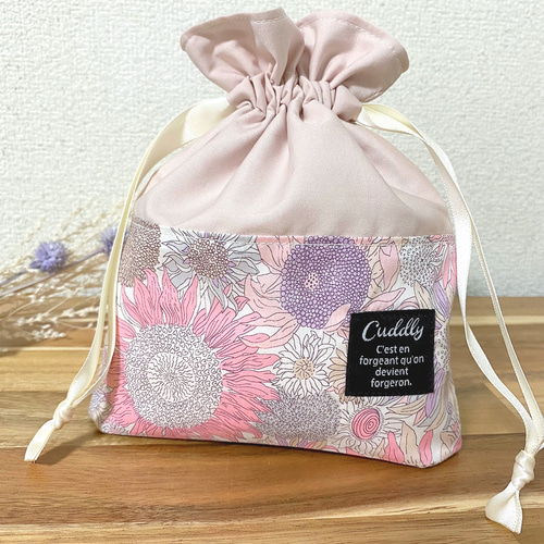 リバティ【スモールスザンナ】巾着ポーチ/ミニ巾着/ミニポーチ 巾着袋  