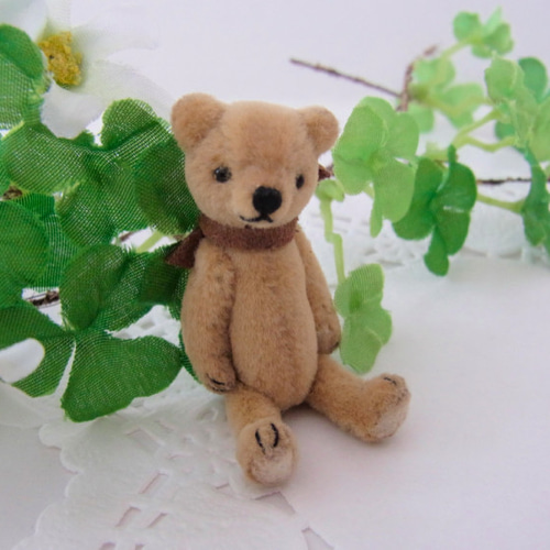 5センチ／ミニチュアファブリックのミニチュアテディベア その他人形