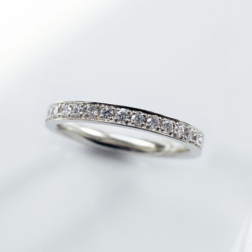 ハーフエタニティリング0.38カラット ハーフエタニティリング 50代 40代 k18 ダイヤモンド 普段使い 0.3ct