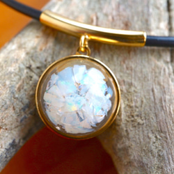 ROUND Australia Opal Choker GOLD Gemstone 第2張的照片