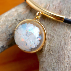 ROUND Australia Opal Choker GOLD Gemstone 第5張的照片