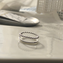 (1-46) -design ring-   1個 シルバーカラー　 5枚目の画像