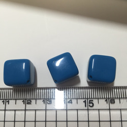(53②)アクリルキューブ12×12mm ブルー 6個 2枚目の画像