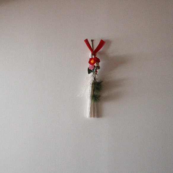 水引お正月飾り　紅椿 4枚目の画像
