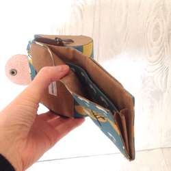 雫型♪ポイントカードが沢山入る折財布♪665北欧風 5枚目の画像