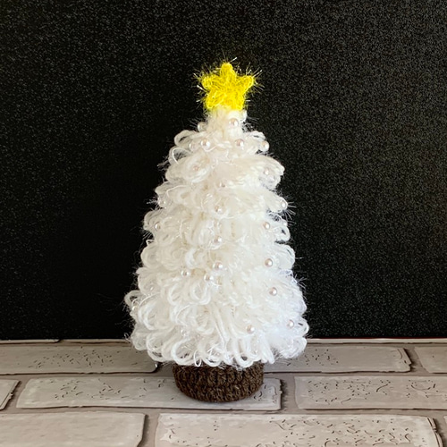 ☆送料無料ホワイトクリスマス編みぐるみ3点セット☆ホワイトツリー