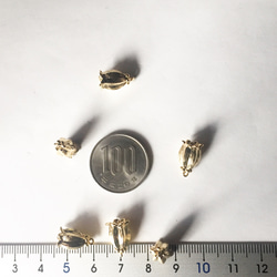 ３点以上送料無料＊再販＊２カン：コネクターチャーム：フラワー/ベル型：つぼみ：すずらん：ゴールド：２個 3枚目の画像