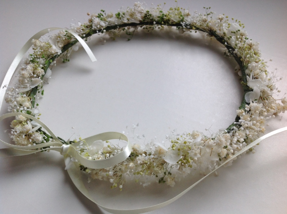 かすみ草花かんむりオーダーページ かすみ草花かんむりオーダーページ