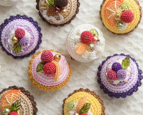 あみぐるみ⑤ショートケーキタルトセット