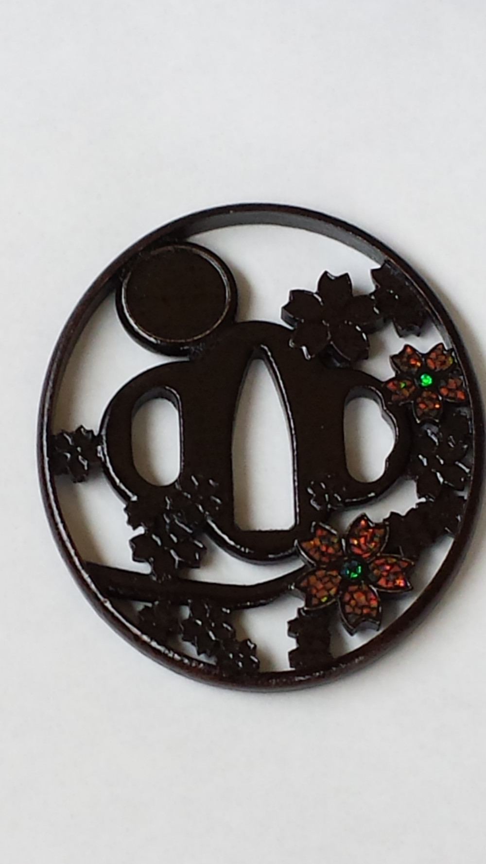 チタン製鍔「夜桜」