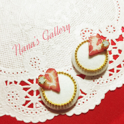 Cake Earring(ショートケーキ) 1枚目の画像