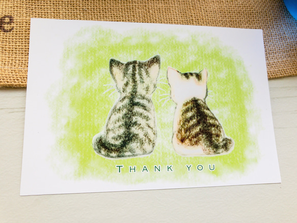 なごみ猫ポストカード　２枚組 2枚目の画像