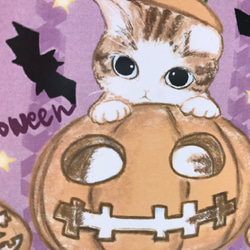 猫ちゃんハロウィンかぼちゃポストカード　2枚組 9枚目の画像