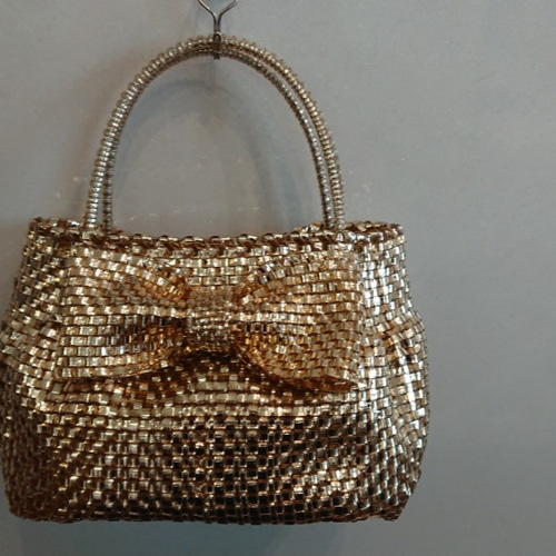 ネット不使用！ ラメルヘンテープ リボンバッグ ハンドバッグ A☆MARL  