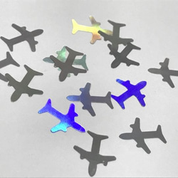 飛行機のホログラム2個セット 2枚目の画像
