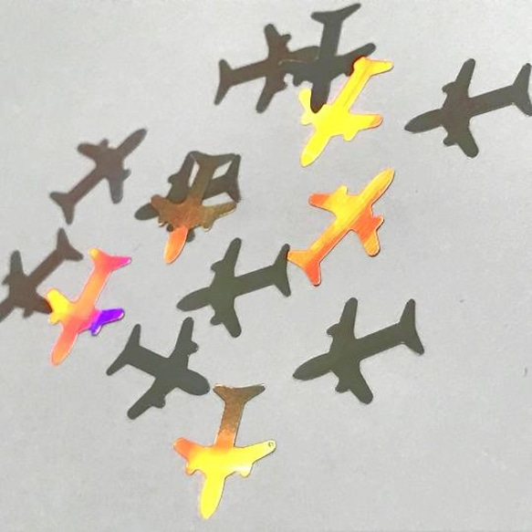 飛行機のホログラム2個セット 3枚目の画像