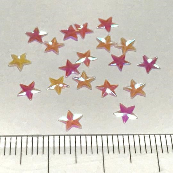 【5mm】半立体の星のホログラムＫ 5枚目の画像
