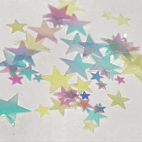 星のホログラムE（サイズmix） 1枚目の画像