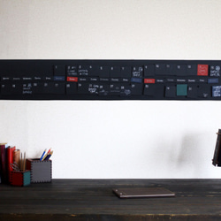 送料無料  黒板万年カレンダー　黒板ボード　ロング　黒板マグネット５６個セット 1枚目の画像