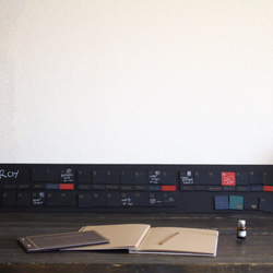 送料無料  黒板万年カレンダー　黒板ボード　ロング　黒板マグネット５６個セット 3枚目の画像