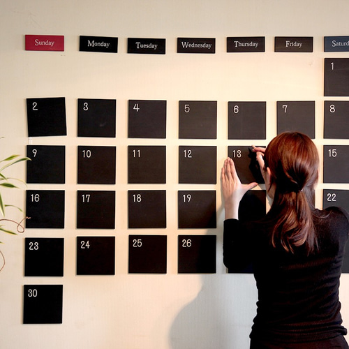 送料無料 特大万年カレンダー マグネットセット 木材・板 aimm 通販