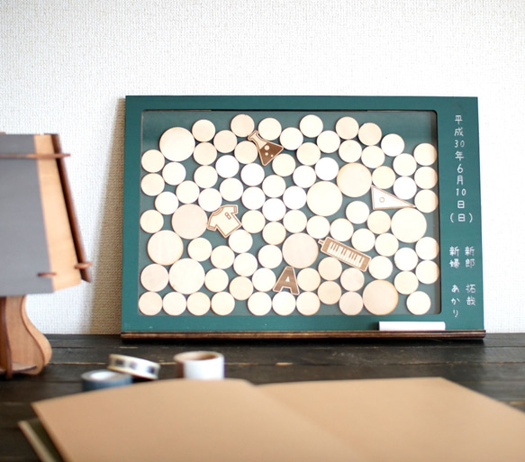 ウェディングドロップス/黒板モチーフ/メッセージボード♡Mサイズ/ウェルカムボード/オーダーメイド【W】 