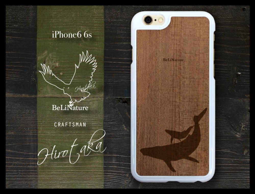 iPhone6 6s クジラが大好きな方々とっての最高のケース ホワイト