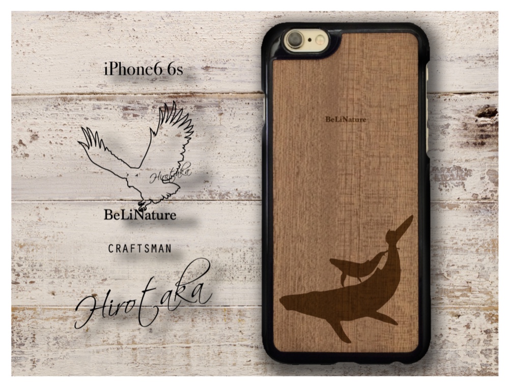 iPhone6 6s クジラが大好きな方々とっての最高のケース ブラック 4,536円