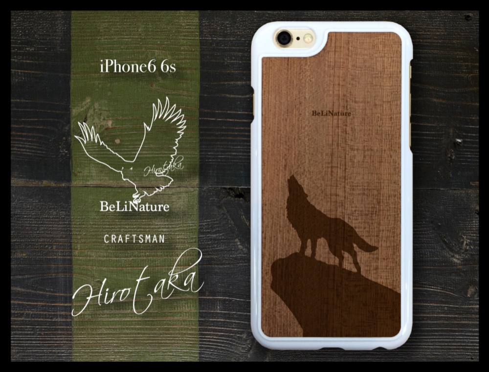 iPhone6 6s オオカミが大好きな方々とっての最高のケース ホワイト