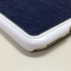 iPhone6 6s シマウマ好きな方々にとって最高のデニムケース ホワイト 3枚目の画像