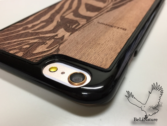 iPhone6 6sPlus ヒョウが大好きな方々とっての最高のケース ブラック 3枚目の画像
