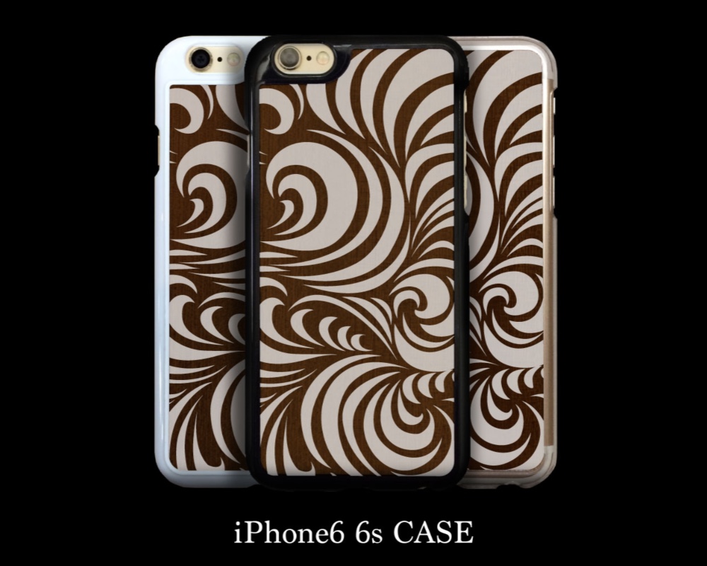 渦潮 白 iPhone 6/6s/7/8/X ケース Japanese pattern